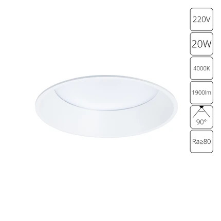 Точечный встраиваемый светильник Arte Lamp FRAME A7995PL-1WH